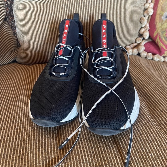 Prada sneakers, black size 8.5 - Picture 8 of 12